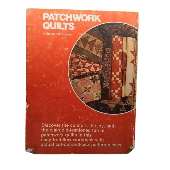 Vintage 1970s "Patchwork Quilts" Book By Barbara G. Jackson - Picture 2 of 2
